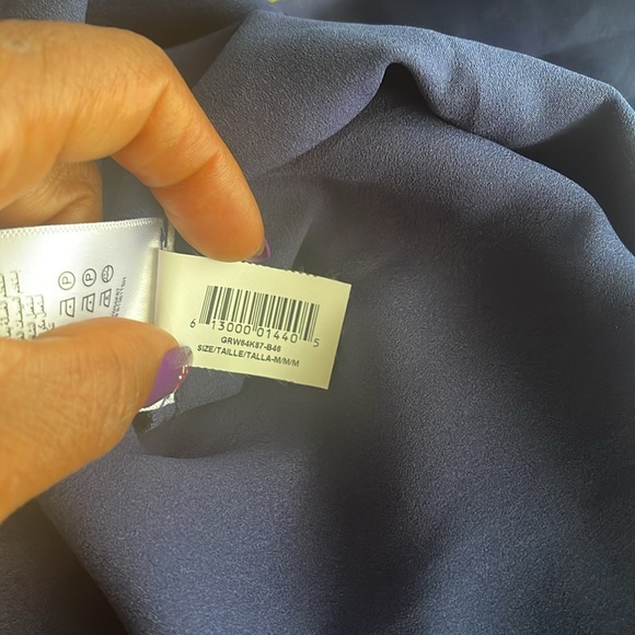 BCBGeneration‎ Vivid-blue  Tie V-Neck dress 100% Polyester in size M - Picture 12 of 17